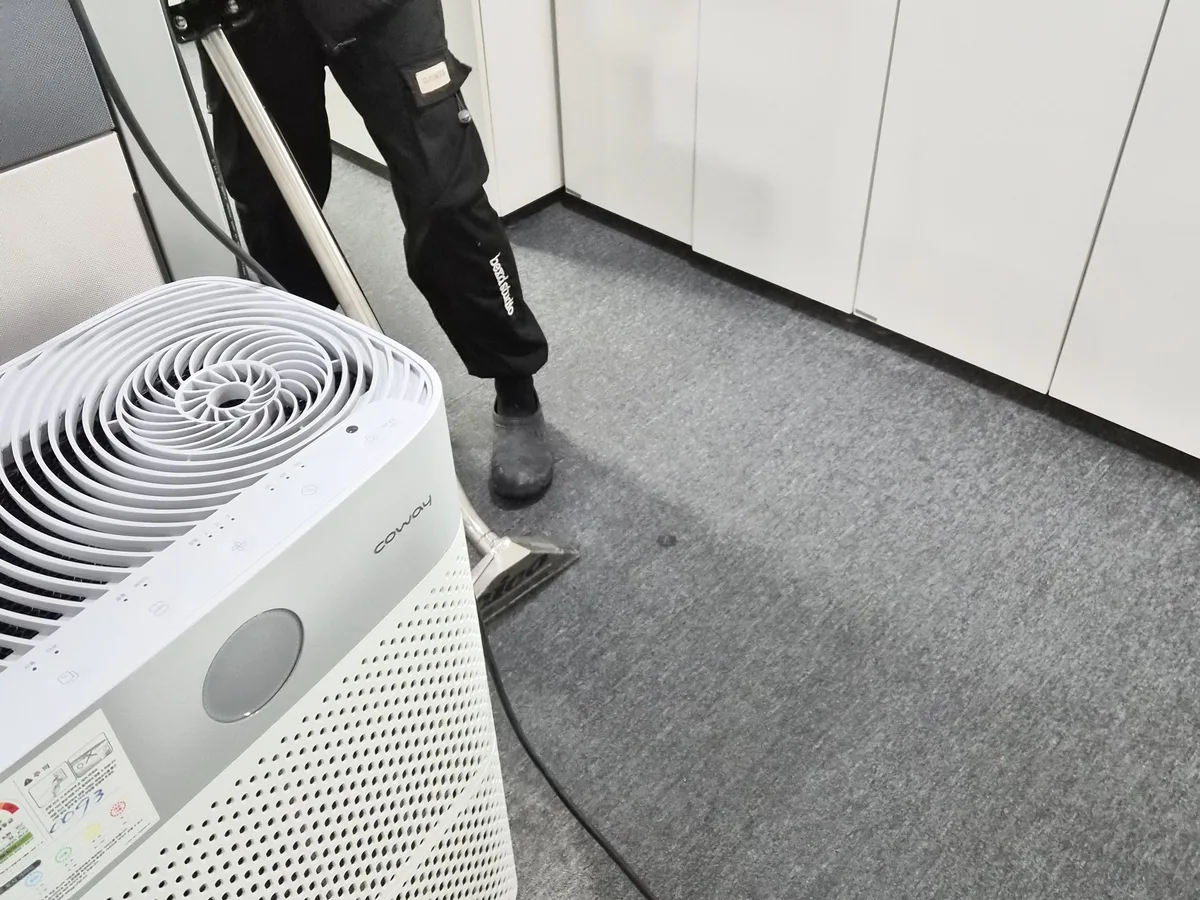 종로구 공평동 사업장 로비·복도 카페트 바닥 위생청소 사례 - 행진크린